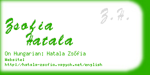 zsofia hatala business card